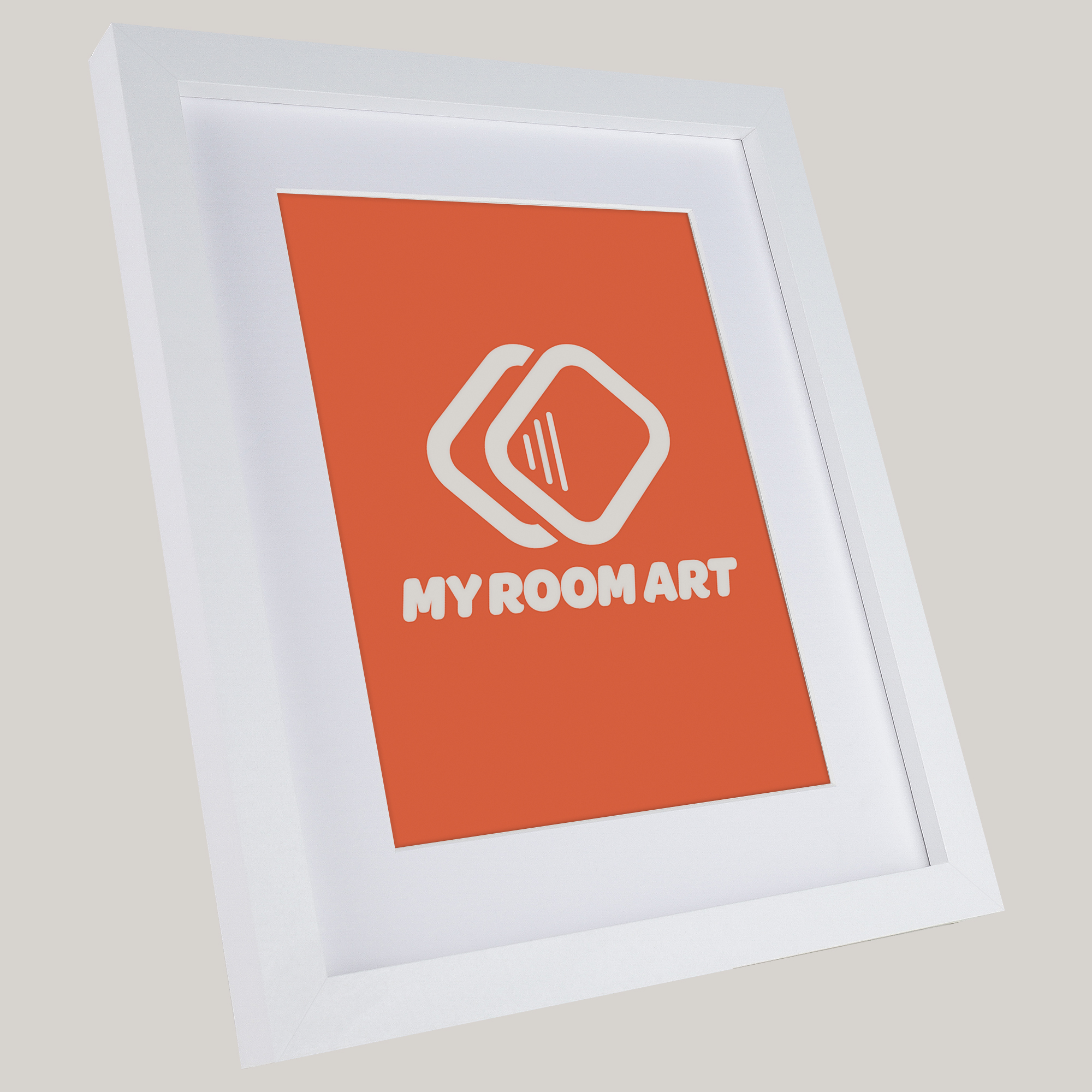 White 20x25 Angled With Mount